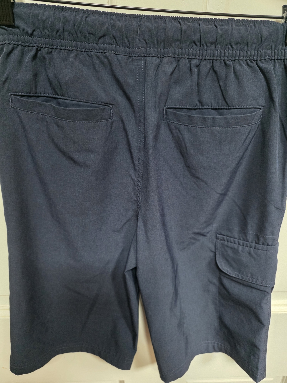 Tommy Hilfiger Navy Drawstring Cargo Shorts - Picture 2 of 4